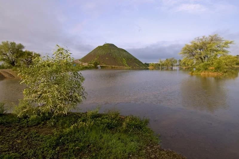 Completed dam structure for rainwater catchment