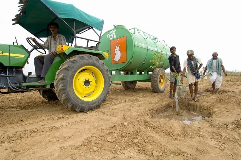 Community rainwater harvesting solution in action