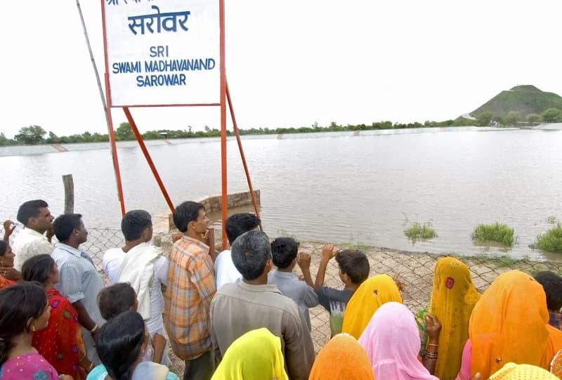 Local community participating in village water action planning