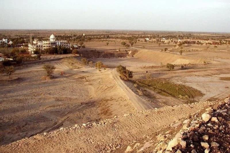 Scenic view of the talab water reservoir